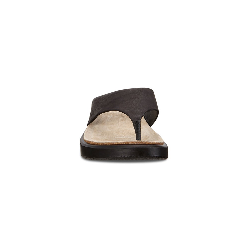 Sandalias Mujer - ECCO Corksphere Thong - Negros - RFG238679